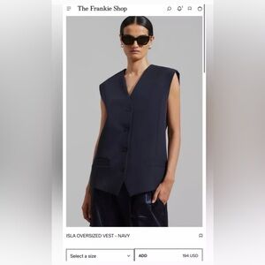 The Frankie Shop Isla Oversized Vest